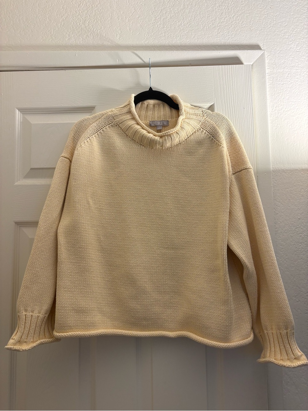 J. Crew Soft Cream Turtleneck Knit Sweater - Picture 4 of 5